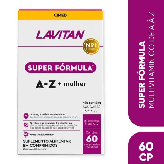 Imagem de Vitamina Lavitan A-Z  Mulher Super Fórmula 60 Cpr - Cimed