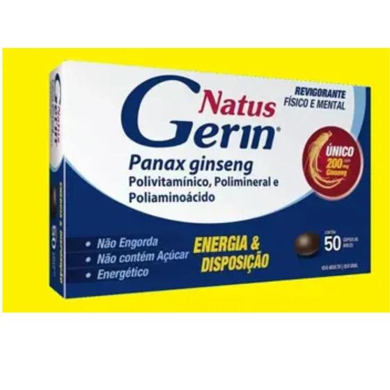 Imagem de Vitamina Natus Gerin Com 50 Cápsulas polivitaminicos