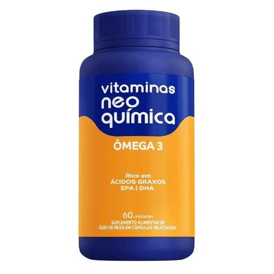 Vitamina Neo Química Ômega 3 60 Cápsulas Menor preço em Vitamina Neo Química Ômega 3 60 Cápsulas