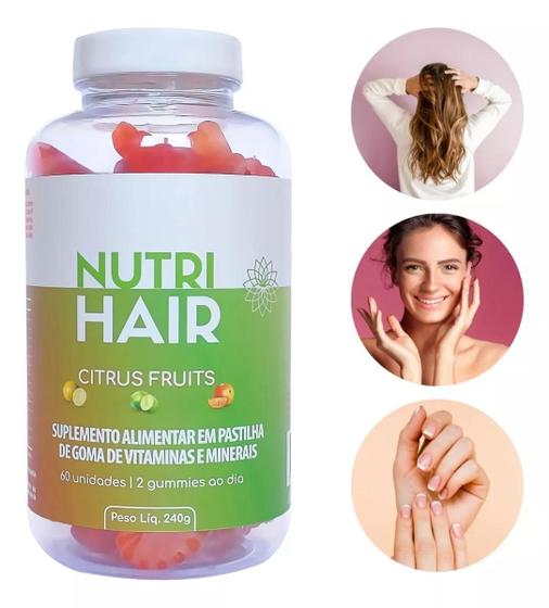 Imagem de Vitamina Para Fortalecimento Cabelo Pele E Unhas Em Gomas