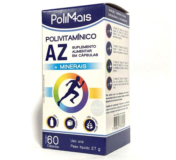 Imagem de Vitamina Polimais A-Z 60 Caps Imunidade Energia Zero Lactose - Nutriex