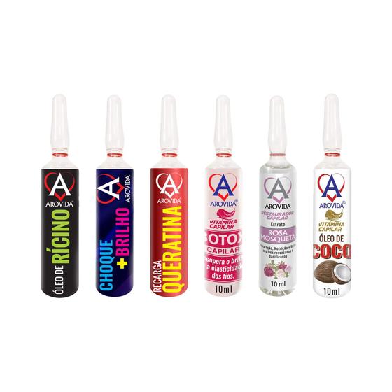 Imagem de Vitamina Tratamento Hidratante Capilar 10ml Arovida