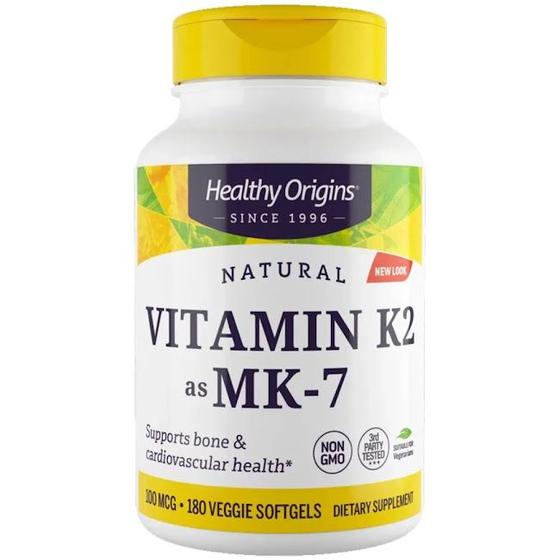 Imagem de Vitamina Vitamin K2 Mk7 100 Mcg (180 softgels) Healthy Origins Importado