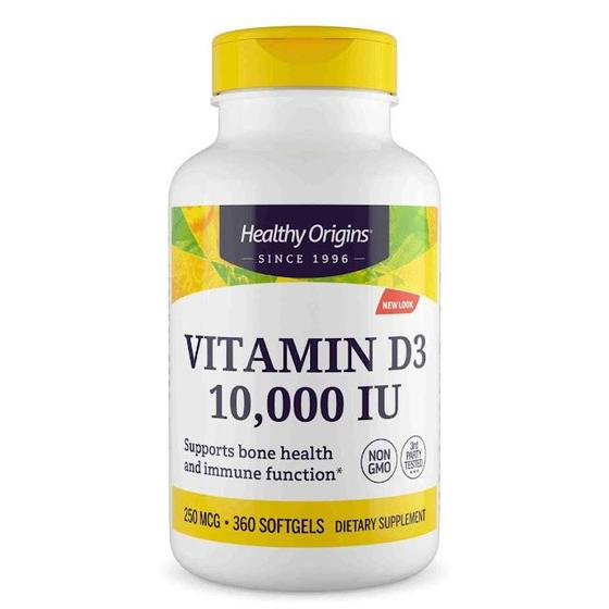 Imagem de VitaminaD3 360Gels 10.000 UI (Lanolin)  Healthy Origins Importada