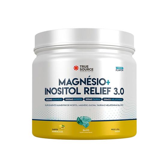 Imagem de Vitaminas e Minerais Magnesio + Inositol Relief 3.0 350g Maracuja True Source