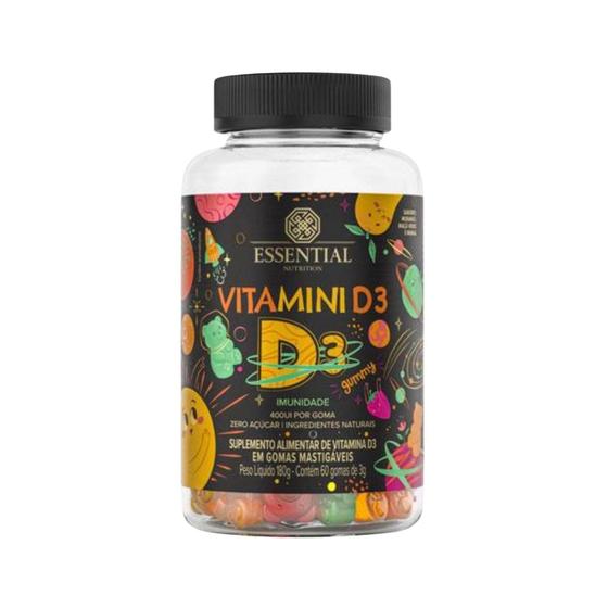 Imagem de Vitamini D3 Gummy 400Ui 60 Gomas Essential Nutrition