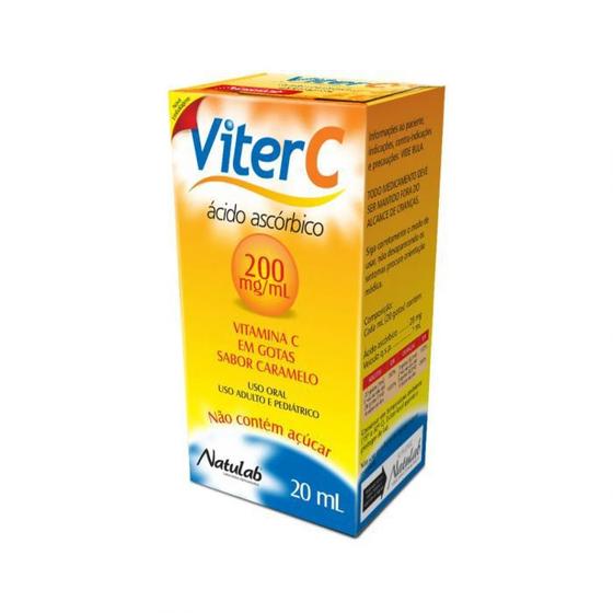 Imagem de Viter C Solução Oral 200mg/mL Caixa com 1 Frasco Gotejador com 20mL de Solução de Uso Oral