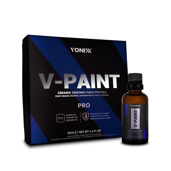 Imagem de Vitrificador de Pintura Ceramic Coating V-Paint Pro 50ml Vonixx