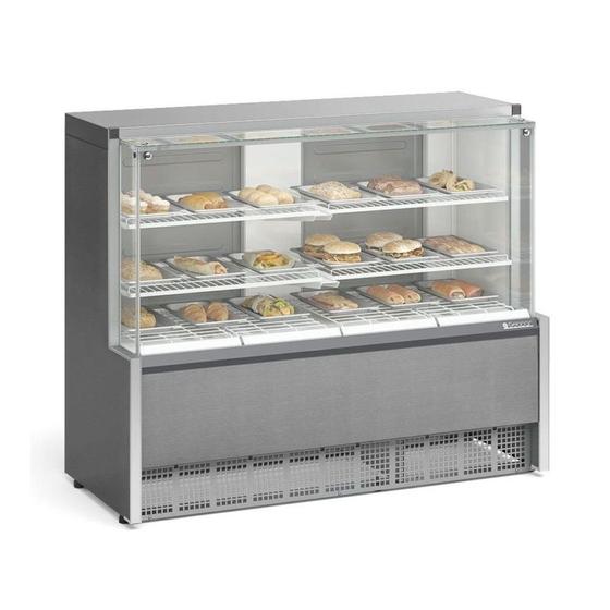 Imagem de Vitrine Estufa com Bandeja 140 cm Inox 127V Gelopar MEQA-140R