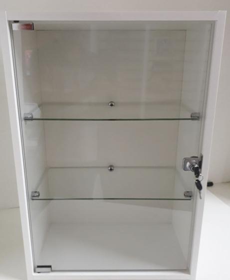 Imagem de Vitrine MDF com Vidro Para Parede 25 x 44 x 64cm