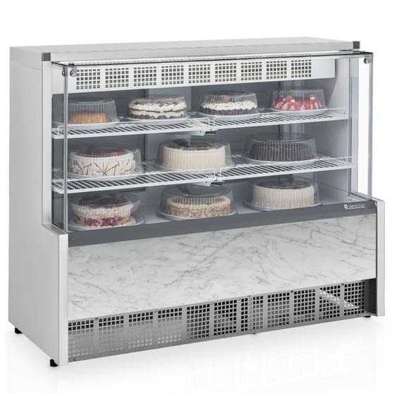 Imagem de Vitrine Refrigerada Confeitaria Dupla Função Aurora GPEA140R Gelopar