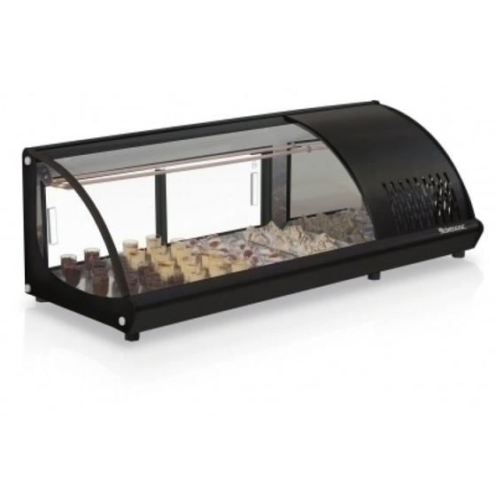 Imagem de Vitrine Refrigerada de Bancada 1,20m Gelopar com LED GVRB-120 PR-220v