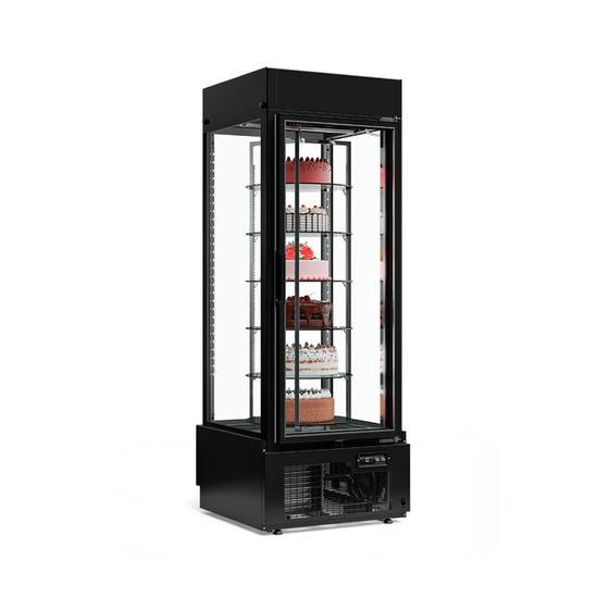 Imagem de Vitrine Refrigerada para Bolos GEVG-075 PR Com sistema Giratório Frost Free e Iluminação Led Perimetral  Gelopar