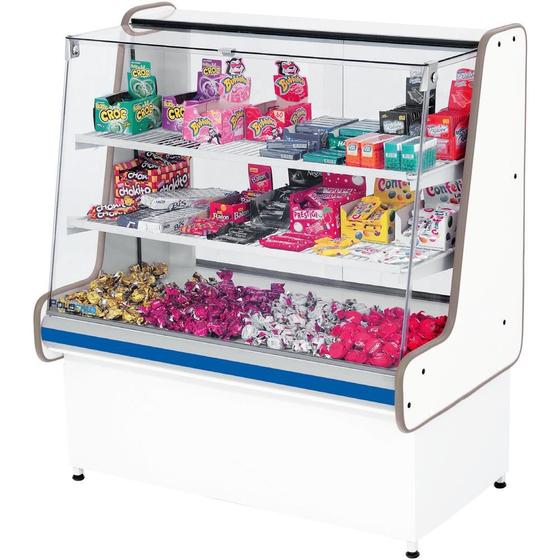 Imagem de Vitrine Seca 200 cm Vidro Reto S/ Refrigeração Pop Luxo 6013 PoloFrio