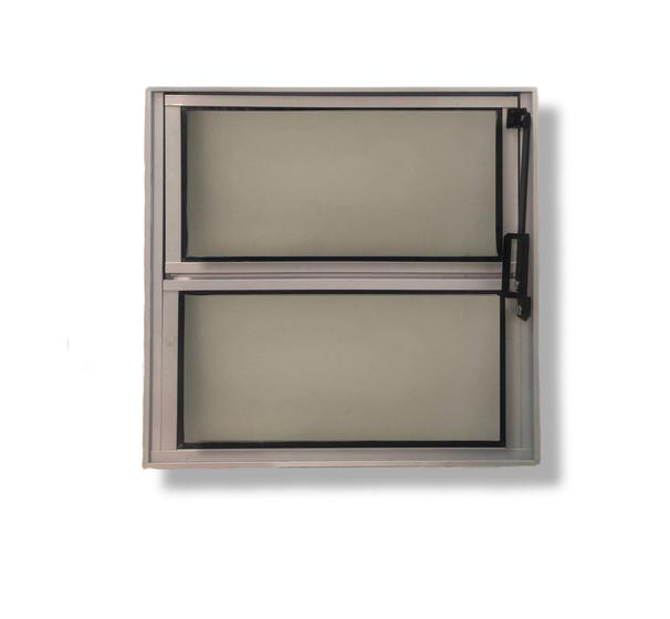 Imagem de Vitro Basculante Para Banheiro Branco 40x40 Vidro Boreal
