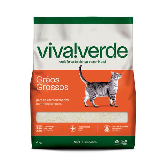 Imagem de Viva!verde areia higiênica grãos grossos 4kg