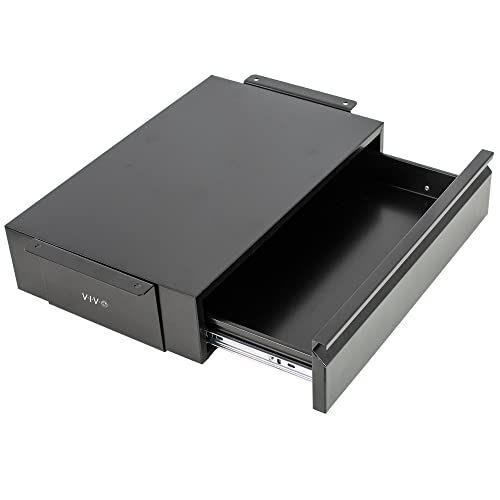 Imagem de VIVO 18 polegadas Escritório Montado Deslizante Sob a Gaveta Pull-Out da Mesa, Organizador de Armazenamento para Sit Stand Workstation, Preto, DESK-AC03B