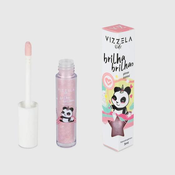 Imagem de Vizzela - Gloss Labial Infantil Brilha Brilhão 3ml - ( Cores )