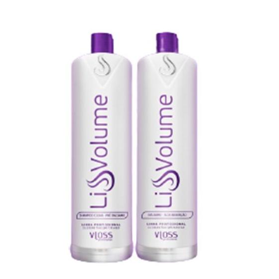 Imagem de Vloss Kit Escova Progressiva Liss Volume Roxa 2x1L