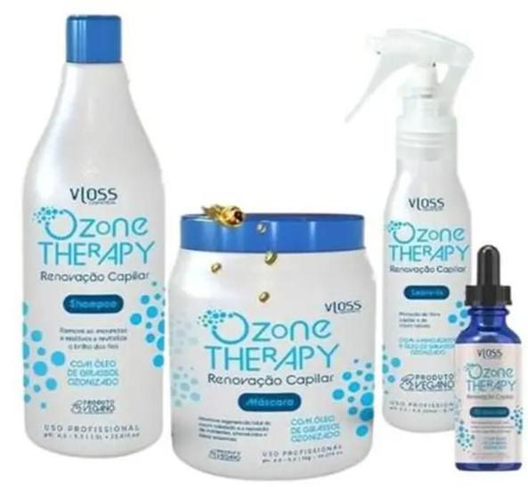 Imagem de Vloss Kit Ozone Therapy Therapy - Tratamento para couro cabeludo 4x1