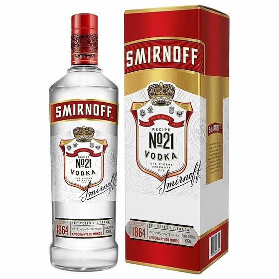 Vodka Smirnoff 998ml Tradicional Destilação Tripla Para Drinks e Coquetéis