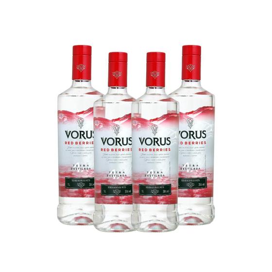 Imagem de Vodka Vorus Frutas Vermelhas 1L - Sabor Red Berries