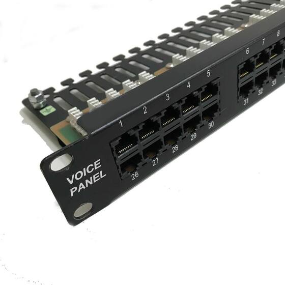 Voice Panel Voice Panel 50 Portas Telefonia RJ45/11 C/Guia e Aterramento - PARALELO ...