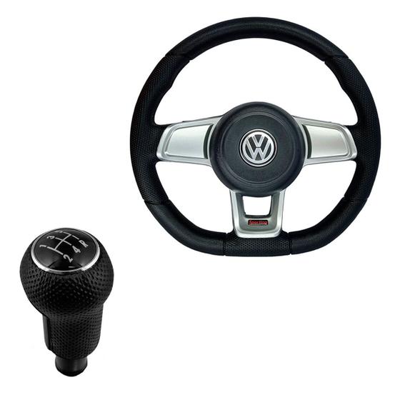 Imagem de Volante + Bola de Cambio Volkswagen Gol G2 G3 G4 1994 a 2007