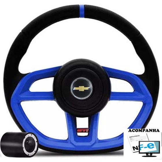 Imagem de Volante Esportivo Celta Corsa Classic Wind wagon Omega Prisma Monza Kadett Ipanema Gti + Cubo Gm