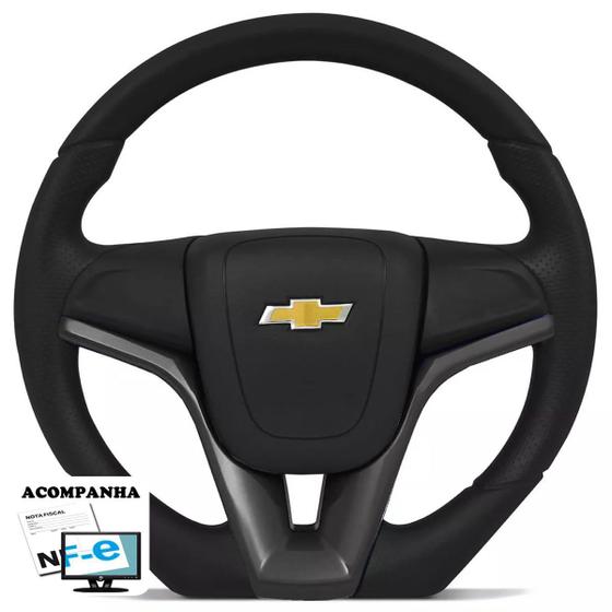 Imagem de Volante Esportivo Corsa Joy Max Premium Astra Vectra 99 Em Diante Sem Air-Bag Camaro + Cubo Tampa Gm