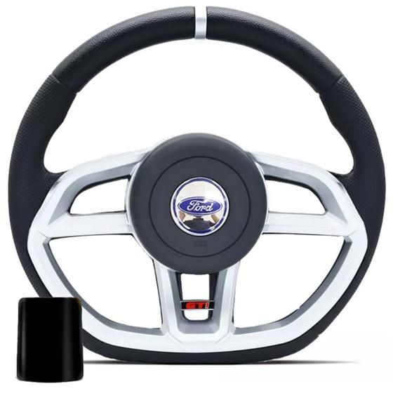 Imagem de Volante Esportivo Escort Hobby Logus 93-98 Pointer Versailles 91-96 Verona 89-92 Golf Gti Ford + Cubo