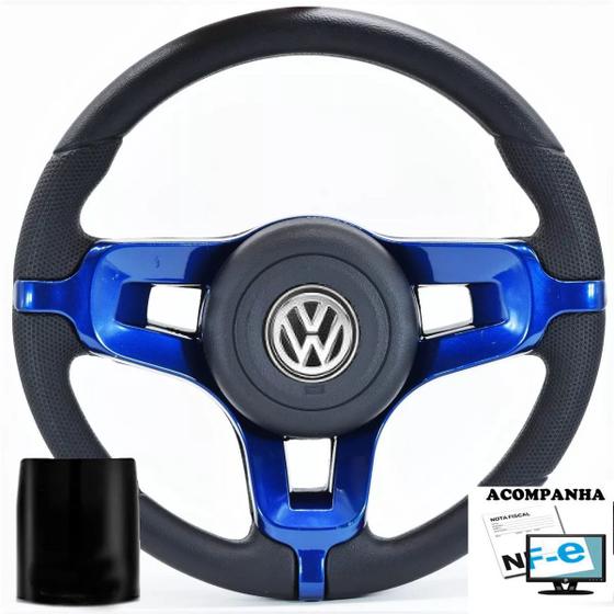 Imagem de Volante Esportivo Fusca 77-96 Brasília 77-81 Mustang Super Surf Volkswagen Cubo Vw