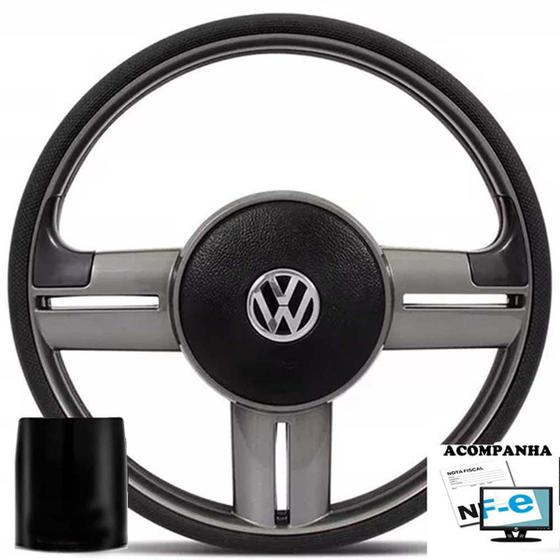 Imagem de Volante Esportivo Gol G2 G3 G4 Saveiro Voyage Santana Rallye Super Surf Tampa Acionador Buzina Cubo