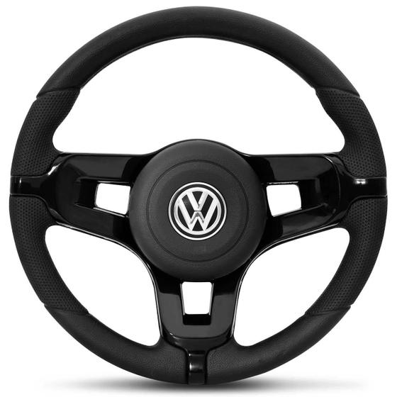 Imagem de Volante Esportivo Gol Saveiro Voyage Parati G1 G2 G3 G4 G5 Sem Cubo Preto Modelo Jetta Alemão