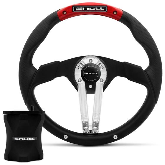 Volante Esportivo Gol Voyage Saveiro Parati Fusca Preto e Vermelho com Cubo Maxx Shutt RMX3 Menor preço em Volante Esportivo Gol Voyage Saveiro Parati Fusca Preto e Vermelho com Cubo Maxx Shutt RMX3