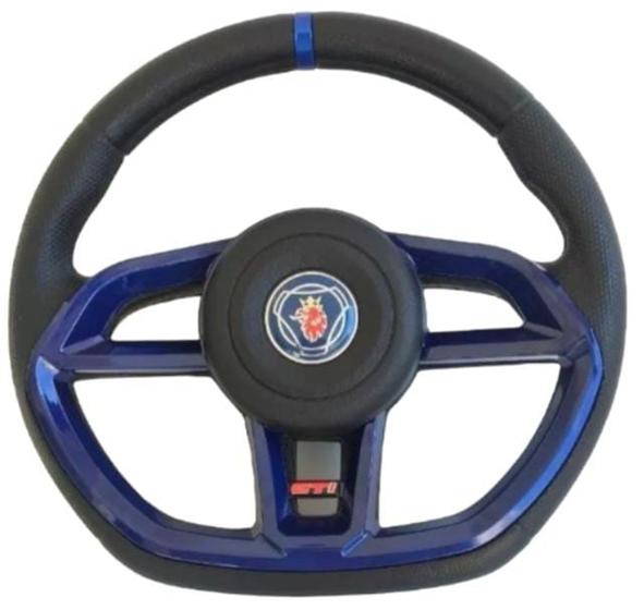 Imagem de Volante Esportivo Gti Azul P/ Scânia 123 S/ Airbag Com o Cubo