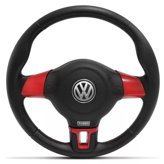 Imagem de Volante Esportivo Jetta Base Redonda Gol Quadrado Parati Saveiro Voyage Santana até 1994 Cubo Vw