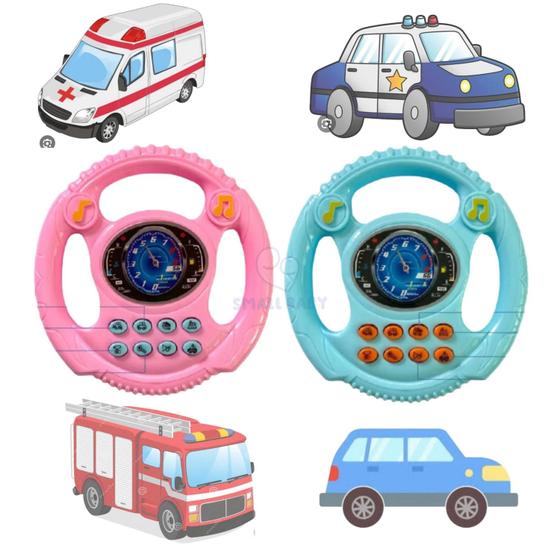 Imagem de Volante Interativo Infantil Motorista Brinquedo Musical Som 