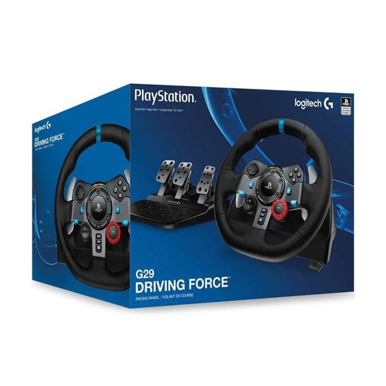 Volante Logitech Driving Force G29 Ps5 Ps4 Ps3 E Pc Novo Menor preço em Volante Logitech Driving Force G29 Ps5 Ps4 Ps3 E Pc Novo