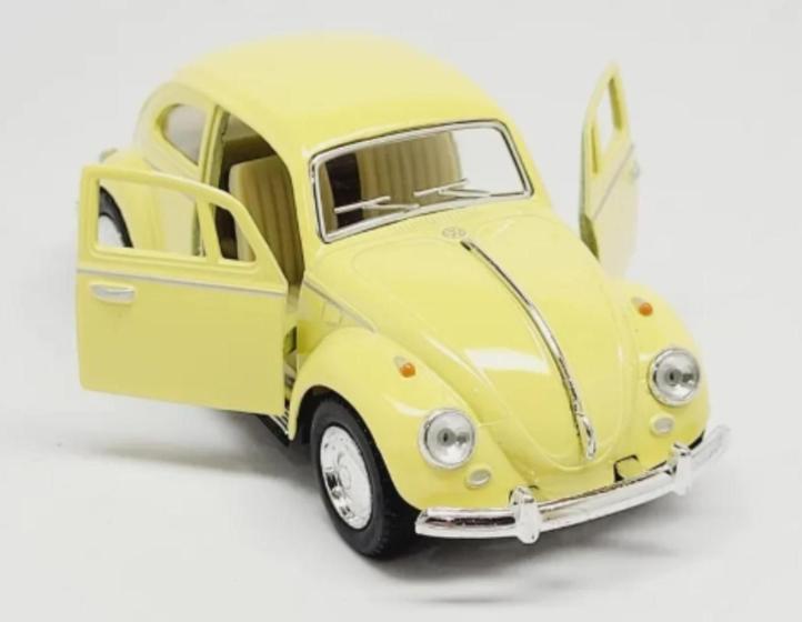 Imagem de Volkswagen Fusca 1967 Kinsmart 1:32 Amarelo