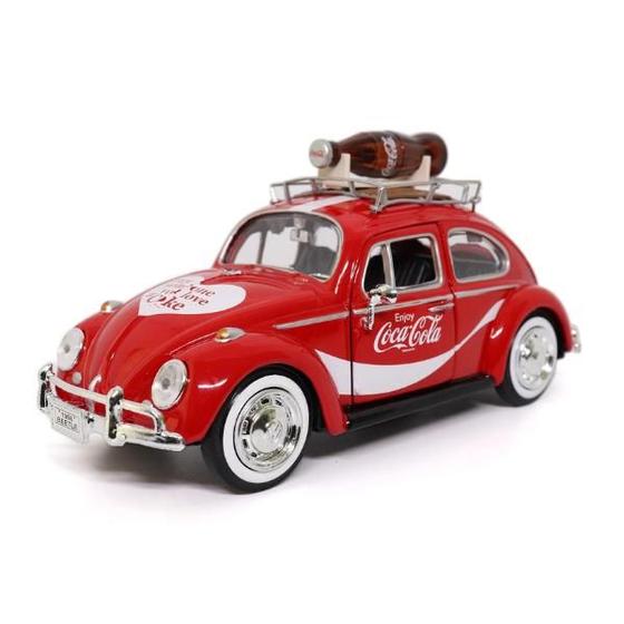 Imagem de Volkswagen Fusca Beetle 1966 - Coca Cola - Motor City Classics - 1/24