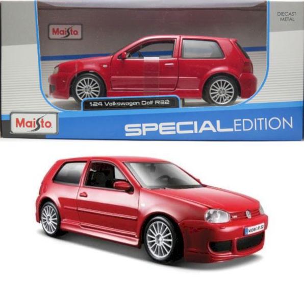 Imagem de Volkswagen Golf R32 Vermelho - Special Edition - 1/24 - Maisto