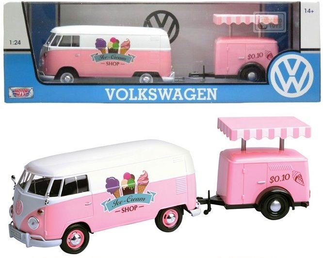 Volkswagen Type 2 (T1) Delivery Van Kombi + Trailer Carrinho