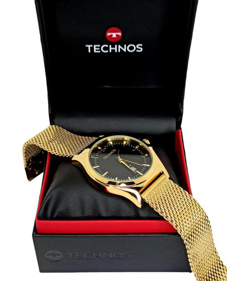 Imagem de Voltar  Relógio Technos Masculino Classic Steel Dourado 2115mzb/1p