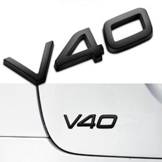 Imagem de Volvo Emblema Traseiro Tampa Mala Volvo V40 Preto