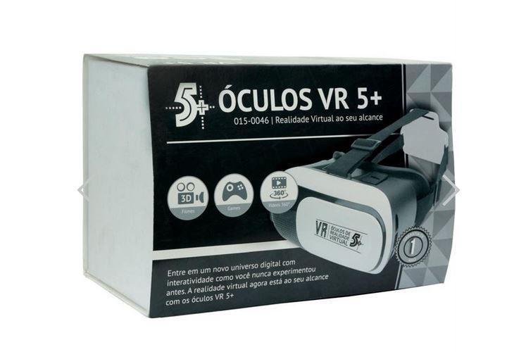 Imagem de Vr Box Óculos De Realidade Virtual 3D Smartphone Até 6 Pol.