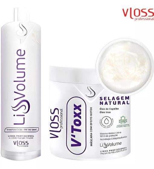 Imagem de Vtoxx Botox Vloss Alisante Efeito Progressiva + Shampoo