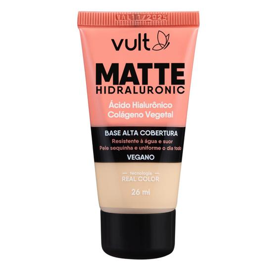 Imagem de Vult Base Alta Cobertura Vegano Matte Hidraluronic V150 26ml