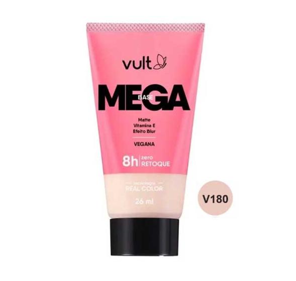 Imagem de Vult Mega Base Líquida Facial 26ml - Cor V180