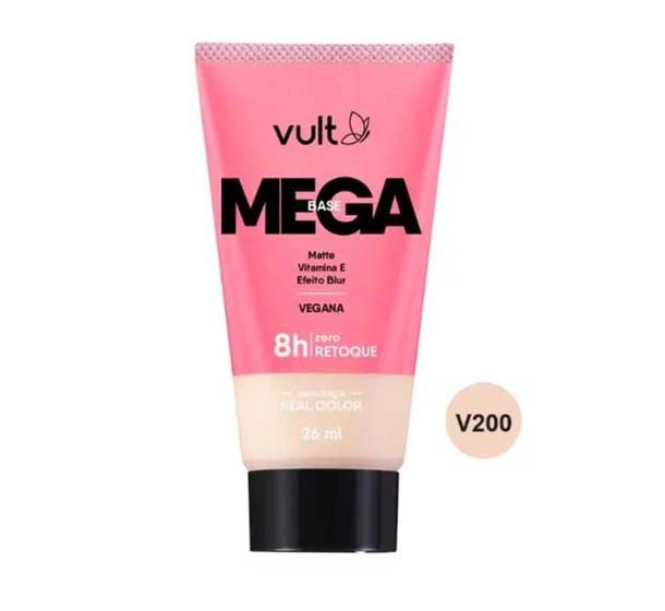 Imagem de Vult Mega Base Líquida Facial 26ml - Cor V200